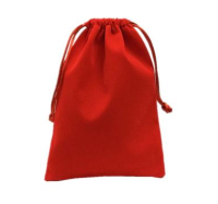 PC004 Design rope jewelry bag  order jewelry bag  order jewelry gift bag  jewelry bag supplier side view